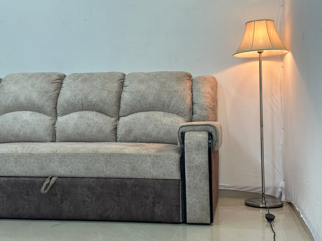 YELODZ  Sofa " 4 Seater"  Sofa longer Cum Bed Geometrical Left Hand Side.